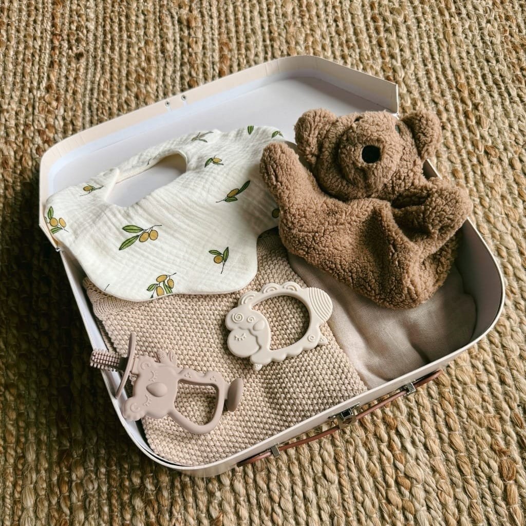 newborncase filled with baby essentials