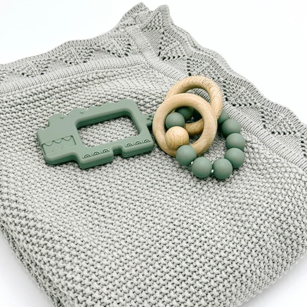 special set for newborns in sage color